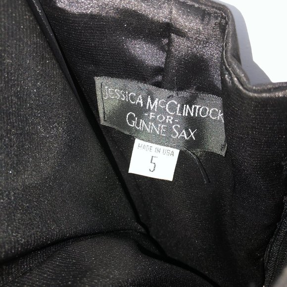 Jessica McClintock Short Pink and Black Dress - Picture 3 of 3